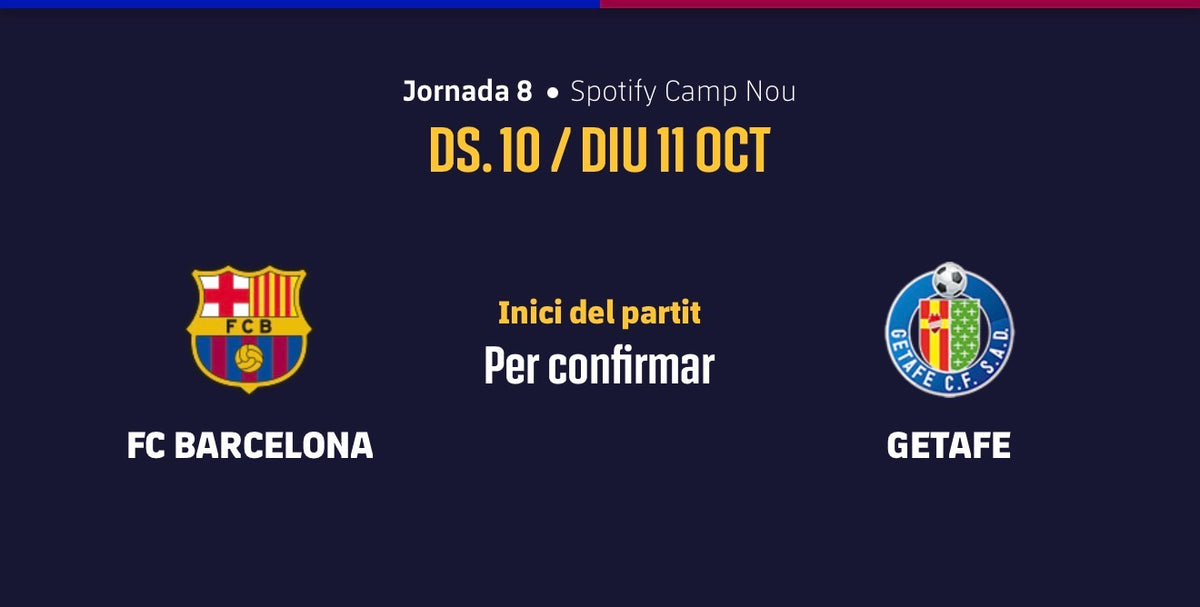 FC BARCELONA - GETAFE