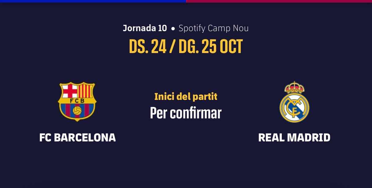 FC BARCELONA - REAL MADRID