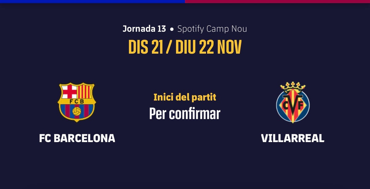 FC BARCELONA - VILLARREAL