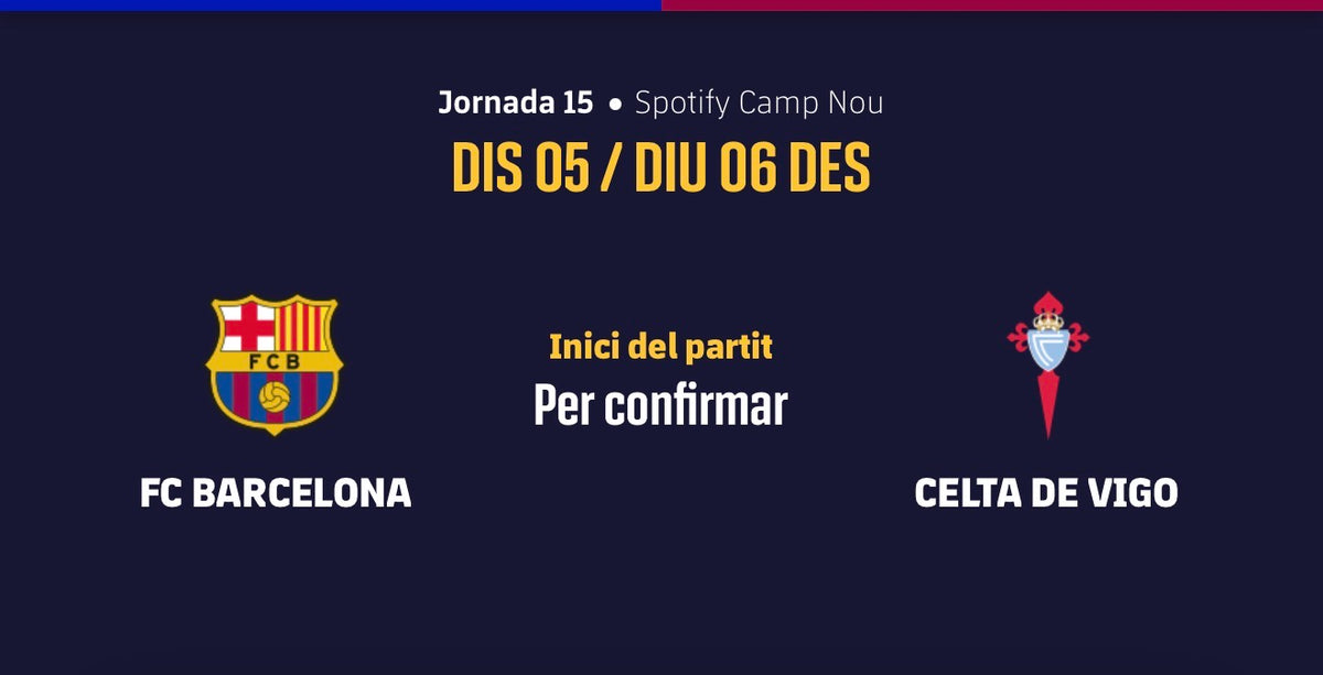 FC BARCELONA - CELTA DE VIGO