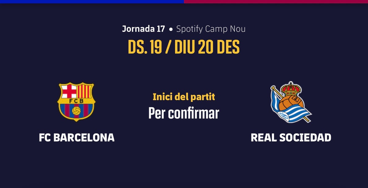 FC BARCELONA - REAL SOCIEDAD